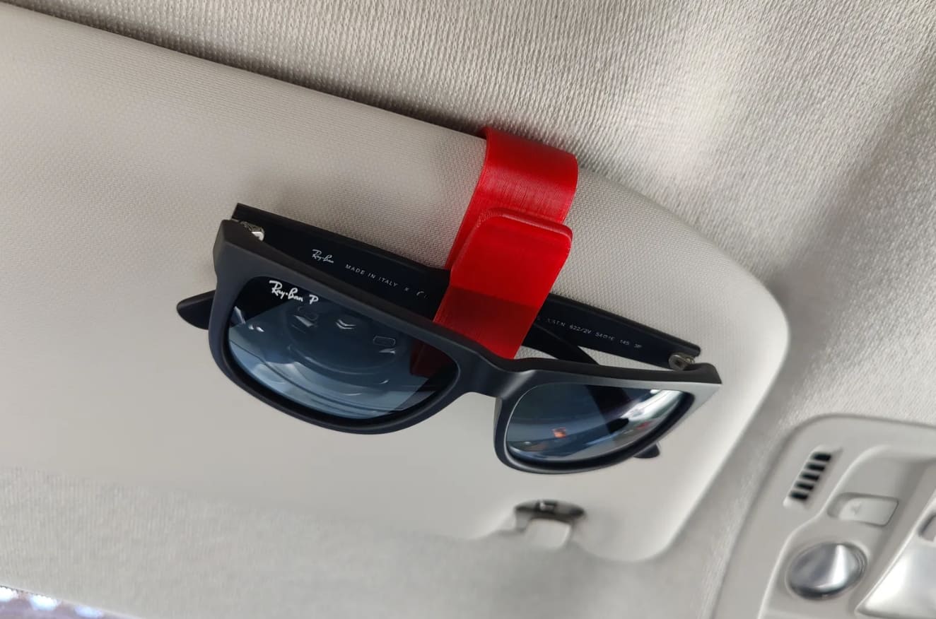 3d printed gadget_sunglasses car clip